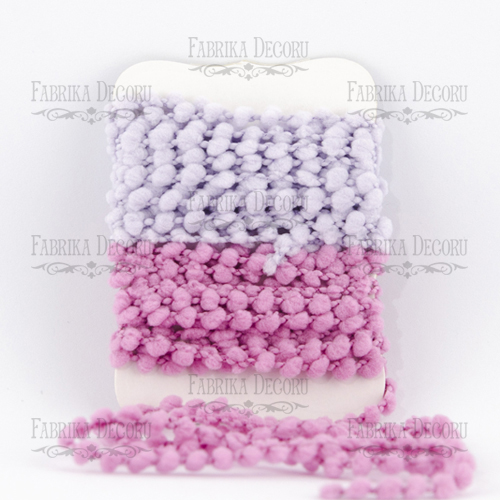 Zestaw wstążek TPLC-mini pompon  - Fabrika Decoru