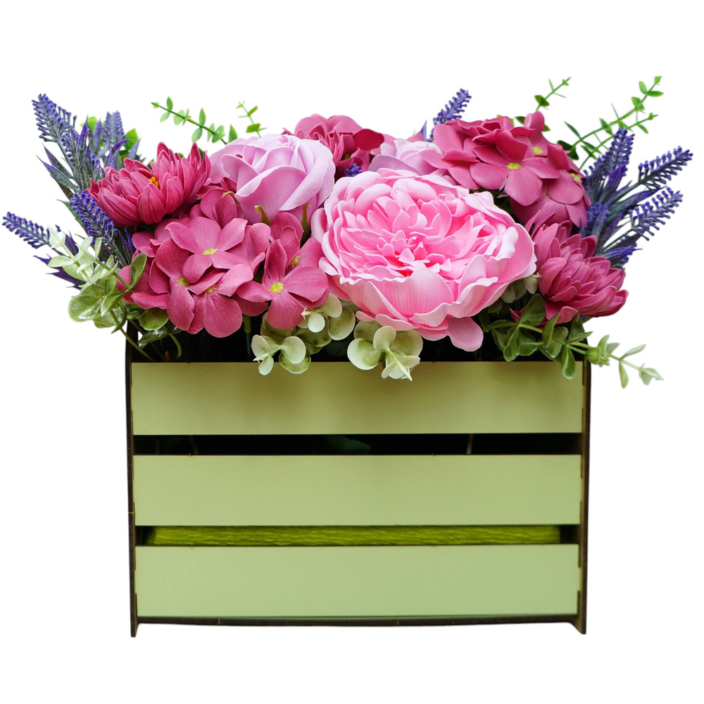 Blumenarrangement  „Sommergarten“, 250 x 250 x 260 mm - foto 4  - Fabrika Decoru