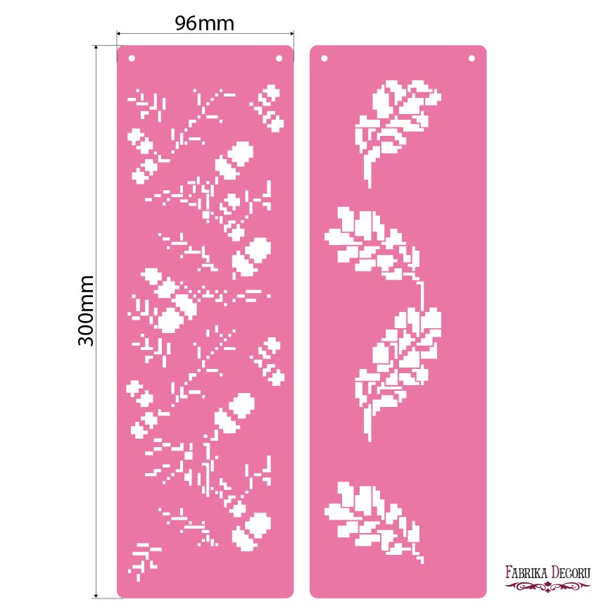 Multilayer stencil, multipurpose, (30*9.6cm), Border #149