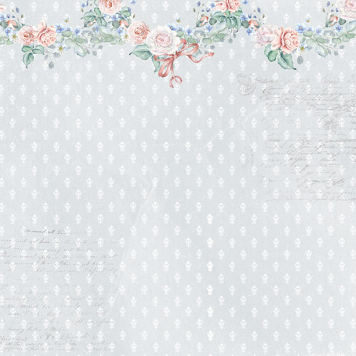 Double-sided scrapbooking paper set  "Shabby baby girl redesign" 8”x8”  - foto 9