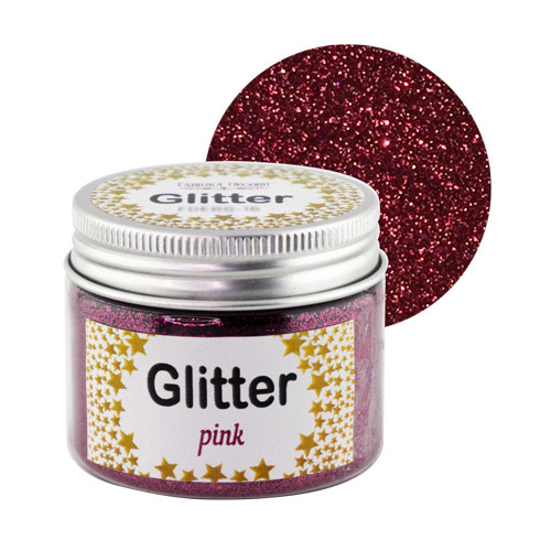 Glitter, Farbe Rosa, 50 ml - Fabrika Decoru