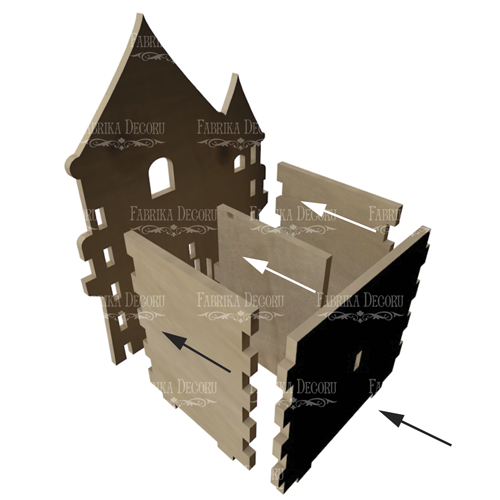 Desk organizer DIY kit "Fairytale castle", #03 - foto 2