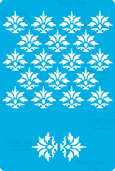 Stencil for crafts 15x20cm "Heraldic lily" #281