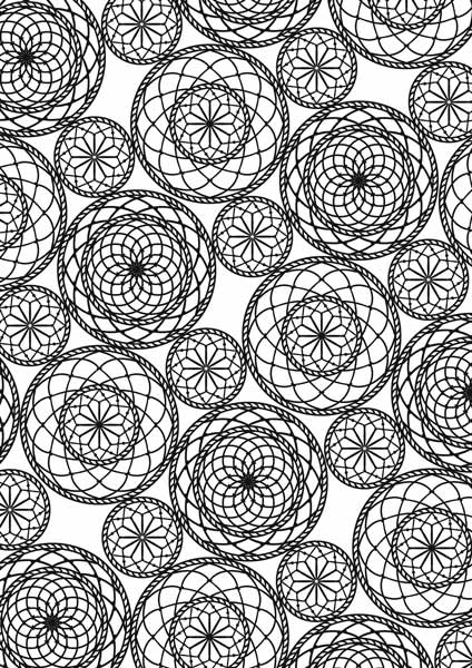 Overlay "Mandala-Hintergrund-1" 21х29,7 сm - Fabrika Decoru