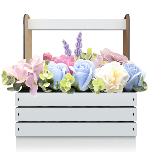 Gift basket for flowers, fruit and presents, 270х126х290 mm, DIY kit #401 - foto 0