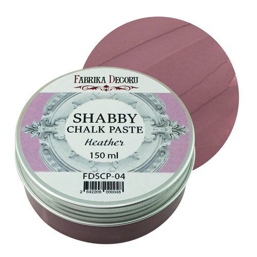 меловая паста shabby chalk paste вереск 150 мл фабрика декору