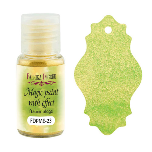 Sucha farba Magic paint z efektem Jesienne liście, 15 ml - Fabrika Decoru
