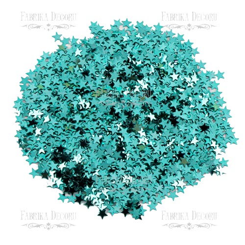 Sequins Stars mini, mint metallic, #025 - foto 0