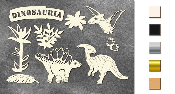 Spanplatten-Set Dinosauria #680 - Fabrika Decoru