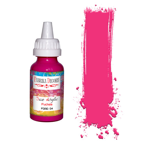 Acrylfarbe Fuchsia 40 ml - Fabrika Decoru