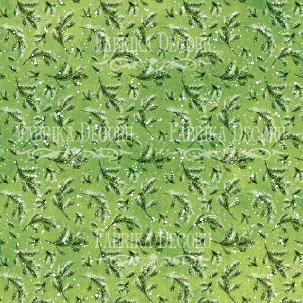 Double-sided scrapbooking paper set  Awaiting Christmas", 8”x8”  - foto 5