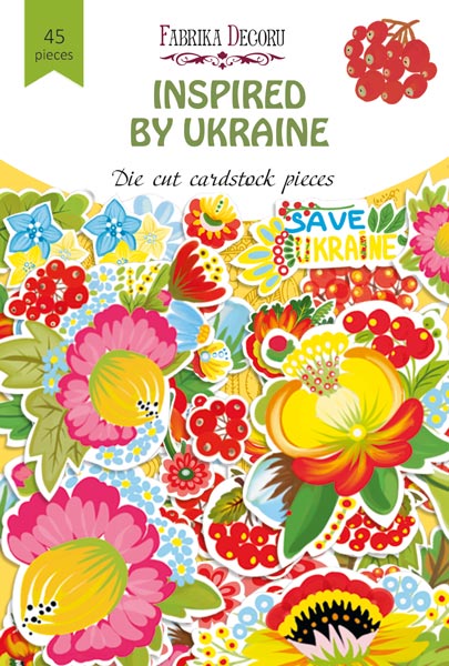 набор высечек, коллекция inspired by ukraine, 45 шт