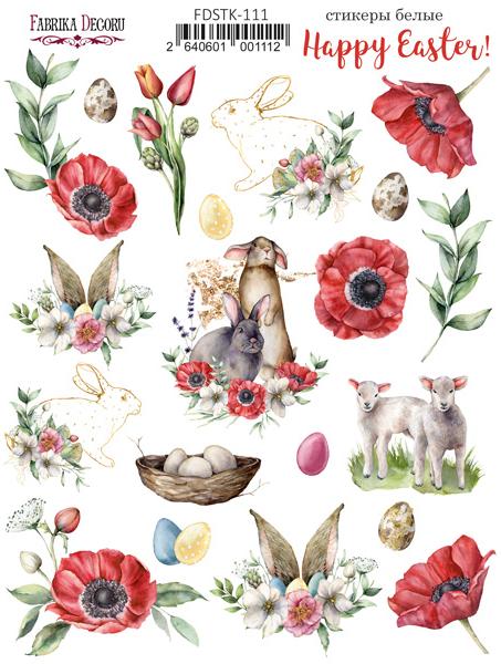 Zestaw naklejek, 20 szt, "Happy Easter "  #111 - Fabrika Decoru