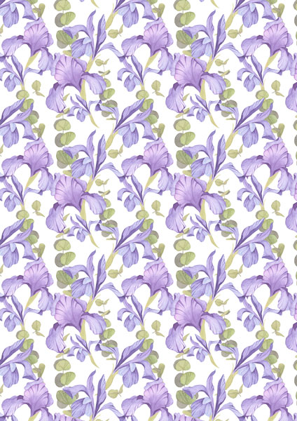 Overlay "Irises" 21х29,7 сm