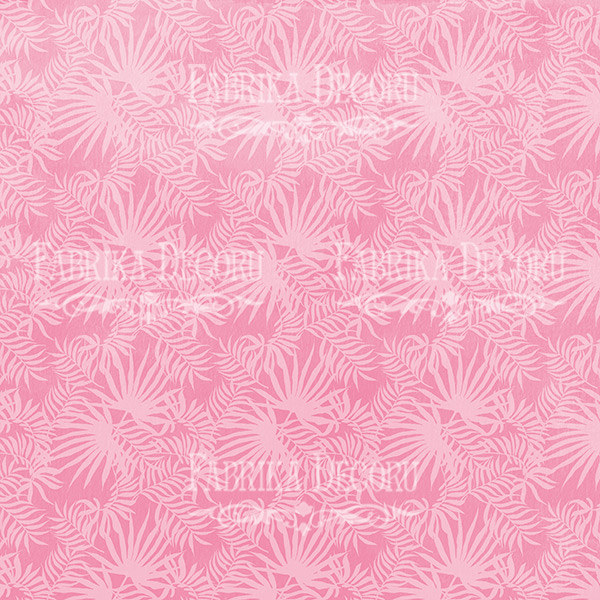 лист двусторонней бумаги для скрапбукинга "wild tropics-2" 20,5х20,5 см