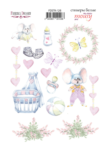 Kit of stickers My little mousy girl #126