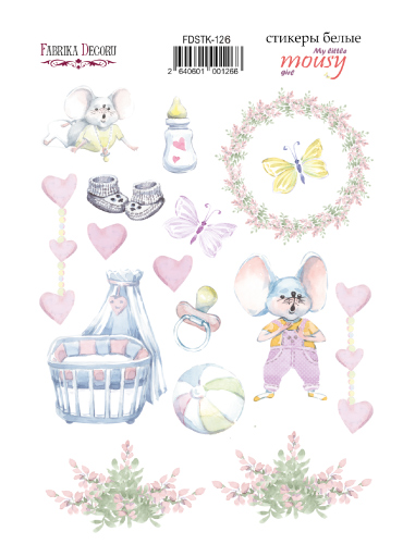 Aufkleber-Kit My little mousy girl #126 - Fabrika Decoru