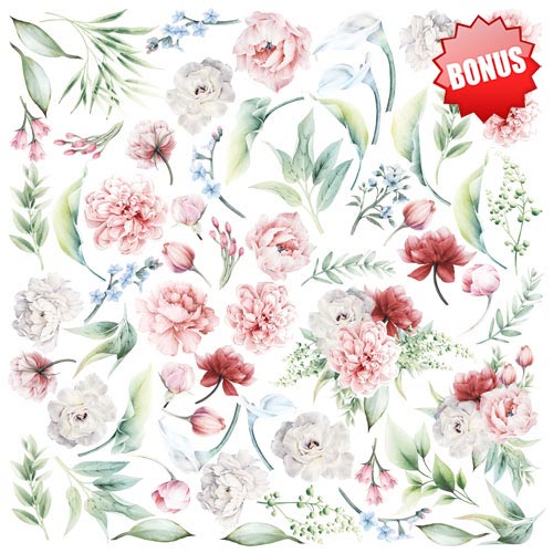 Zestaw papieru do scrapbookingu Peony garden, 20cm x 20cm - foto 11  - Fabrika Decoru