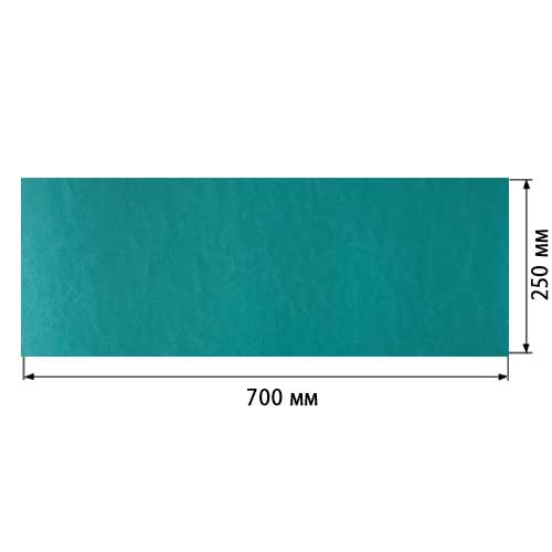 Відріз шкірзаму Turquoise, розмір 70см х 25см - фото 0