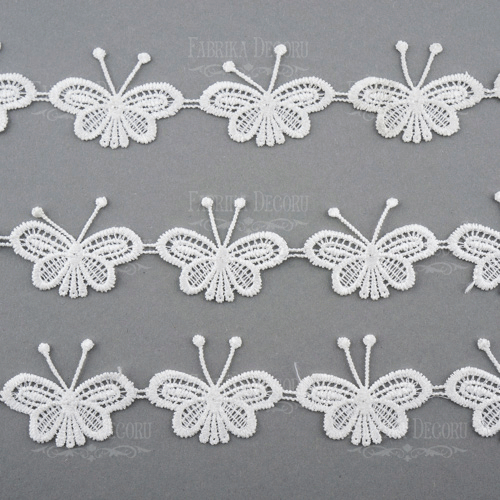 Koronka "Butterfly-mini". Kawałek po kawałku 4 cm x 4,5 cm!  - Fabrika Decoru