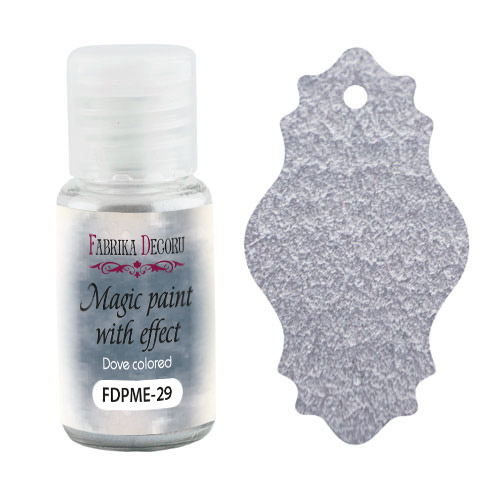 Sucha farba Magic paint z efektem Szaroniebieska, 15 ml - Fabrika Decoru