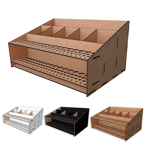 Schreibtisch-Organizer für Pinsel und Kunstzubehör, 326mm x 215mm х 160mm, #373 - Fabrika Decoru