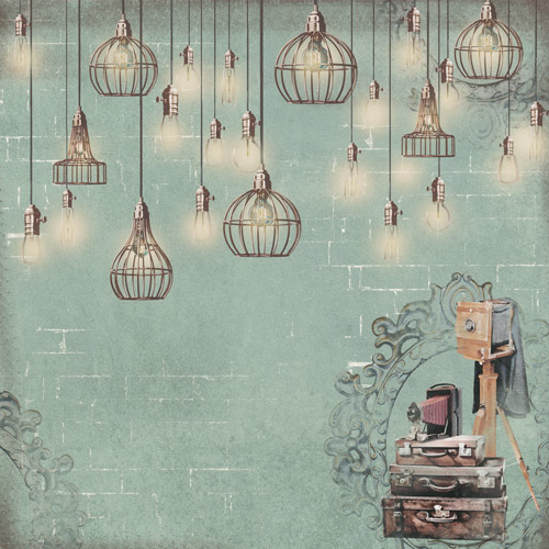 лист двусторонней бумаги для скрапбукинга family heritage #1098-4 30,5х30,5 см