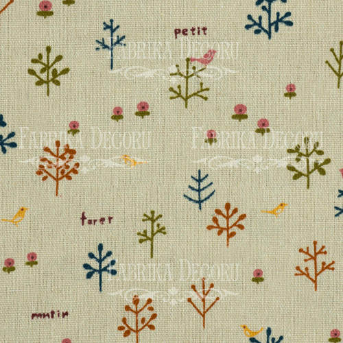 Fabric cut piece 35X75 Forest Fairy Tale