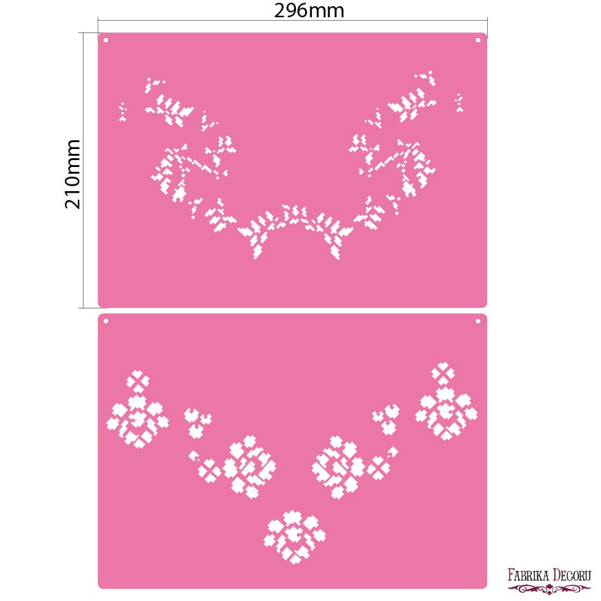 Szablon wielowarstwowy, uniwersalny, 30x21cm, Ornament #152 - Fabrika Decoru