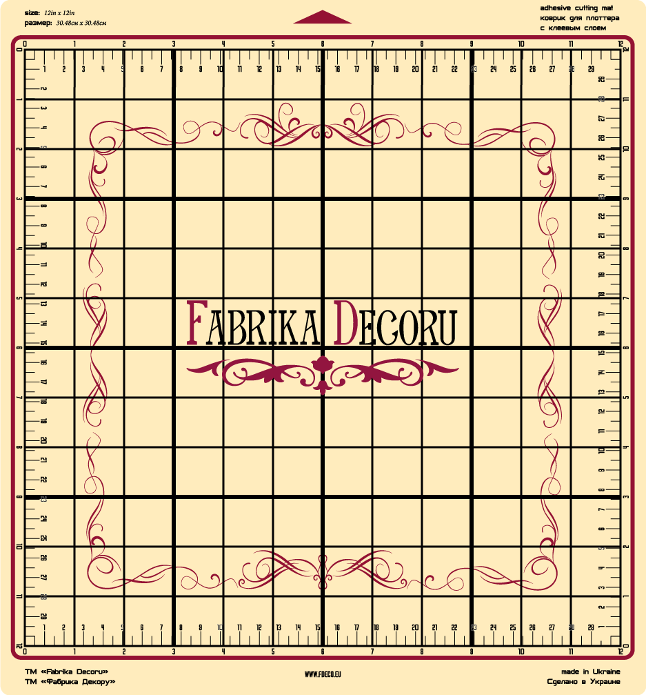 сменный коврик для плоттера 12"x12", бежевый фабрика декору сменный коврик для плоттера 12"x12", бежевый фабрика декору