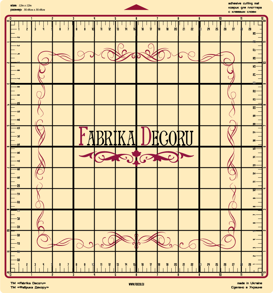 сменный коврик для плоттера 12"x12", бежевый  фабрика декору