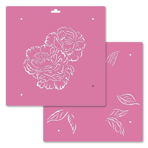 Multilayer stencil, multipurpose, (30.5*30.5cm), Roses, #211