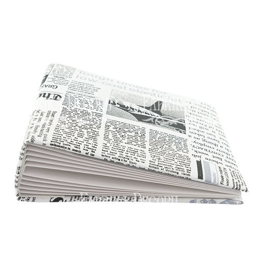 Blank album with a soft fabric cover Newspaper 20сm х 20сm - foto 1