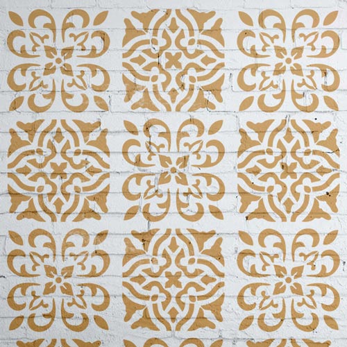 Stencil for crafts 15x20cm "Baroque ornament" #322 - foto 0