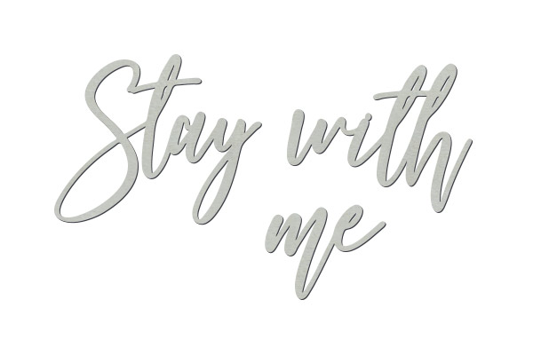 Chipboard "Stay with me" #453 - foto 0