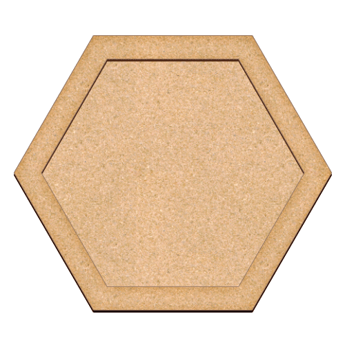 Art board Hexagon, 34,5cm х 30cm