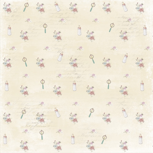 Double-sided scrapbooking paper set Baby Shabby 6"x6", 10 sheets - foto 5