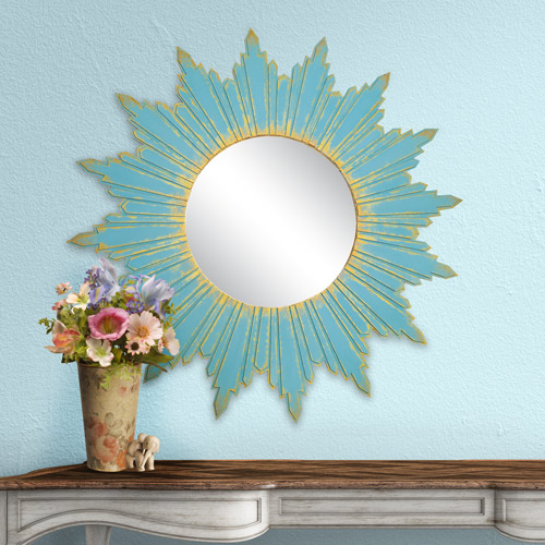 Mirror Sun Turquoise with Gold, Creative DIY kit #22 - foto 0
