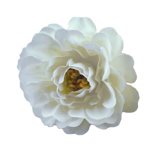 Цветок пиона молочно-белый, 1шт - Фото 0