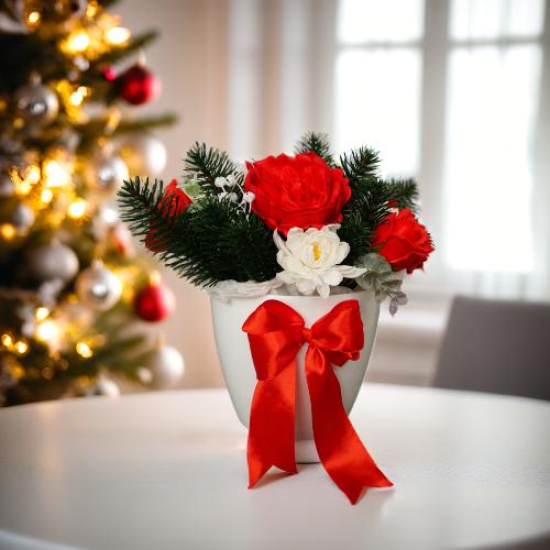 “Christmas Flowers” floral arrangement, 250 x 250 x 260 mm - foto 3