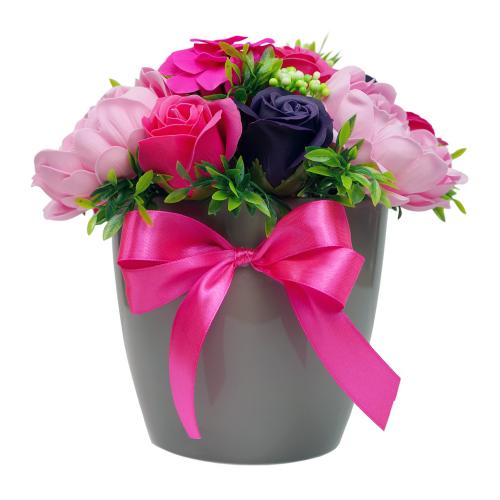 flower arrangement  ‘pink inspiration’, 250 x 250 x 260 mm
