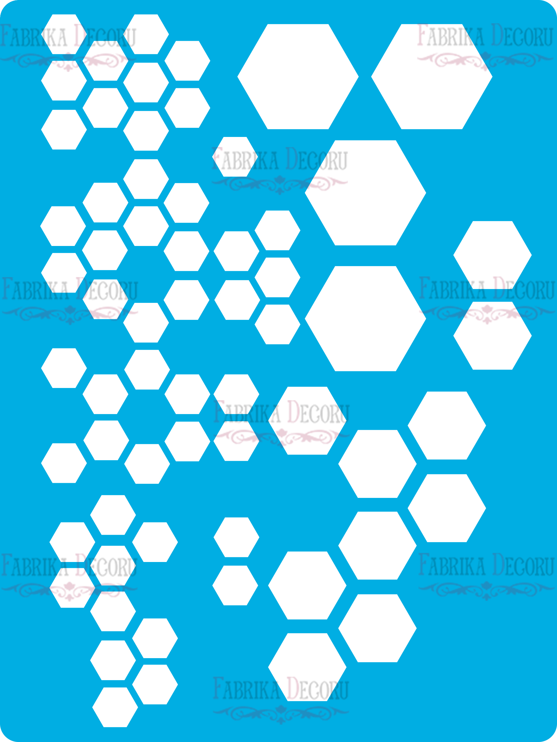 трафарет многоразовый 15x20см соты #027 фабрика декору