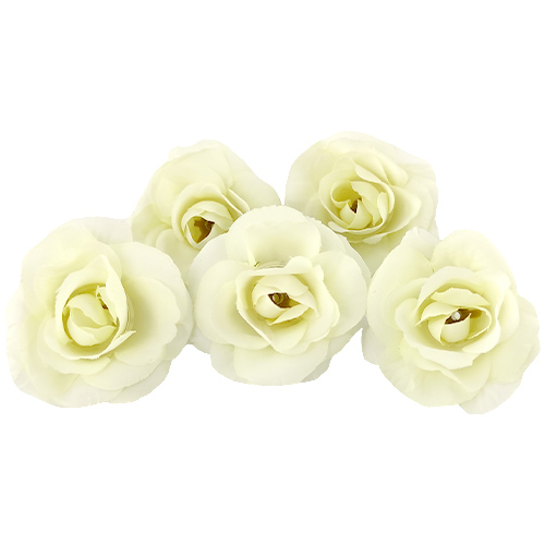 Tea rose flower mini, Ivory, 1pc