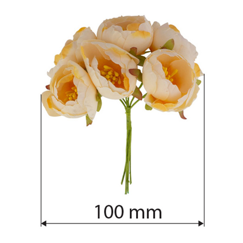 Квіти жасмину maxi Оранжево-персикові 6 шт - фото 0