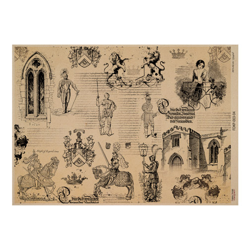 Zestaw jednostronnego kraftowego papieru do scrapbookingu Vintage women's world 42x29,7 cm, 10 arkuszy  - foto 3  - Fabrika Decoru