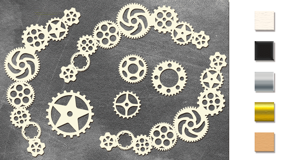 Spanplatten-Set "Steampunk 2" #391 - Fabrika Decoru