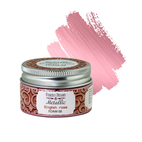 Metallic paint, color English rose 30 ml