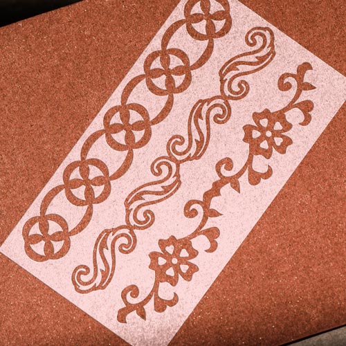 Bastelschablone 4x25cm "Borders 3" #058 - foto 0  - Fabrika Decoru