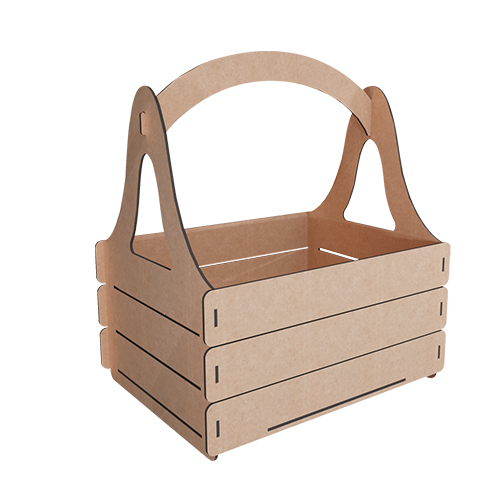Top Handle Fruit Basket Gift Box, 330 х 345 х 250 mm, DIY kit #289