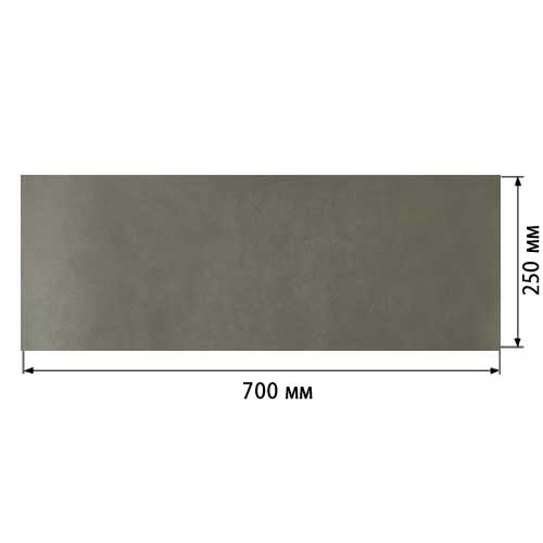 Piece of PU leather Gray, size 70cm x 25cm - foto 0